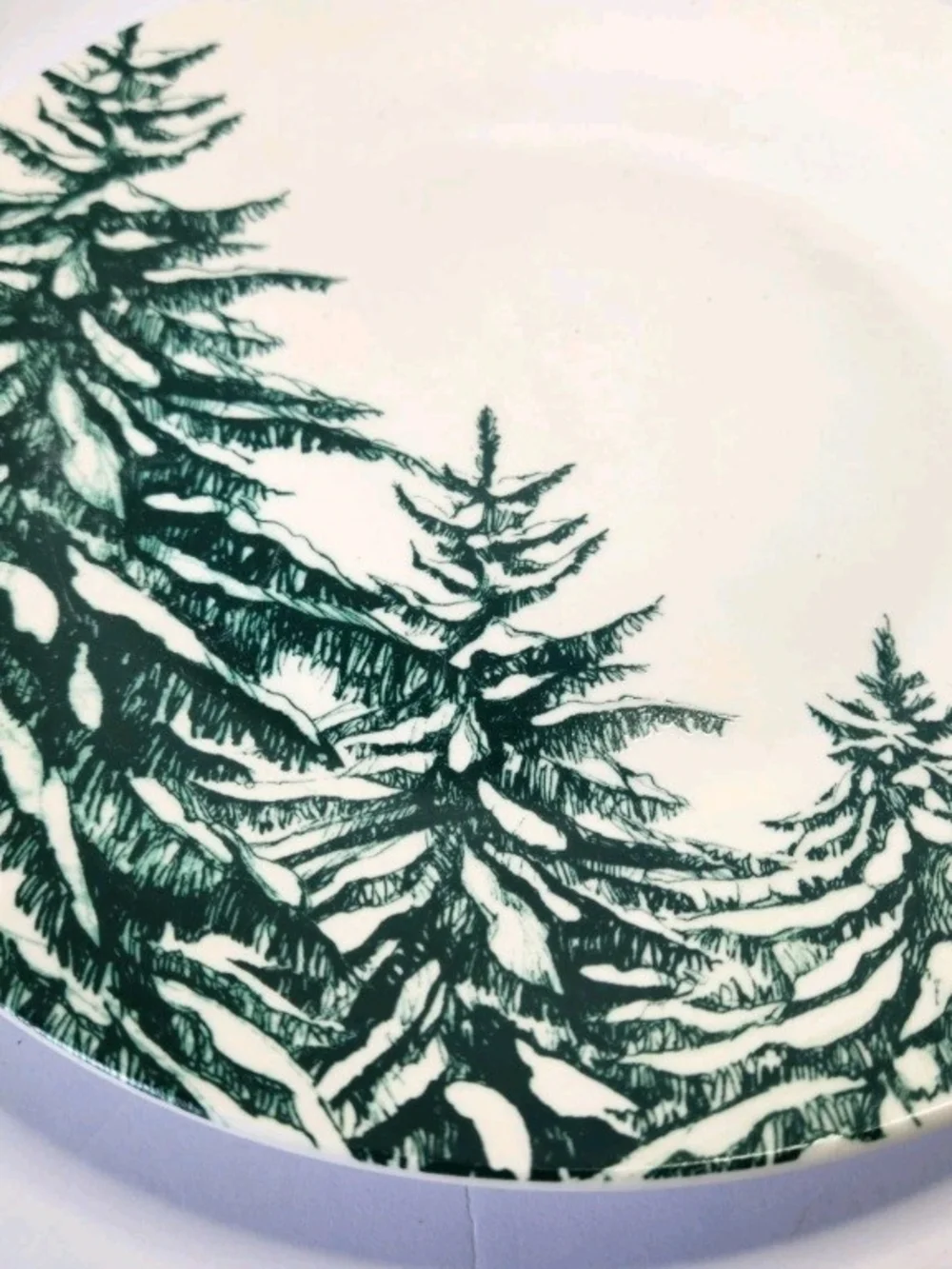 Royal Norfolk Green Pine Tree Dinner Plate